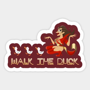 Walk the Duck Sticker